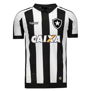 Camisa Topper Botafogo I 2017 Patrocínio 4200982 - G - Preto