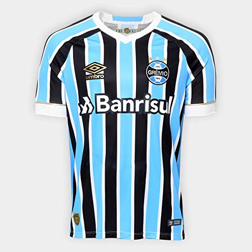 Camisa Umbro Grêmio I 2018 Sem Número Tricolor Torcedor Masculina P