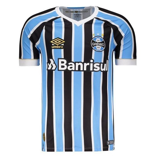 Camisa Umbro Grêmio Oficial 1 2018 (FAN PAT Nº 7) Azul