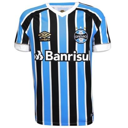Camisa Umbro Masculina Grêmio Oficial I 2018 Game