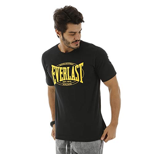 Camiseta Algodão Básica-M-Preto