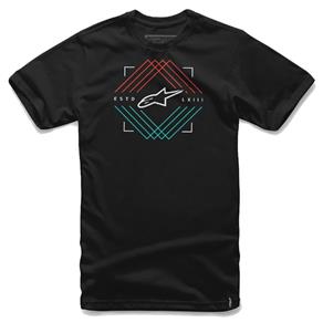 Camiseta Casual Peaks Tee Alpinestars - PRETO - M