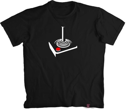 Camiseta Atari - 100% Algodão (P, Preto)