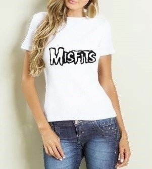 Camiseta Baby Look Feminina Misfits (P)