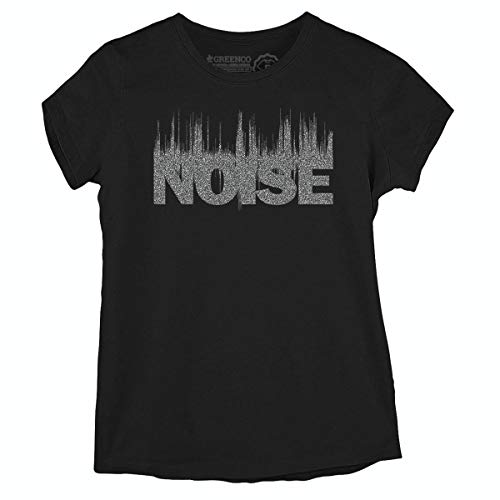 Camiseta Baby Look Noise - M Preto