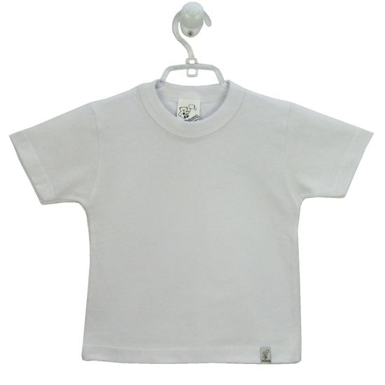 Camiseta Bebê Unissex Manga Curta Branca-3