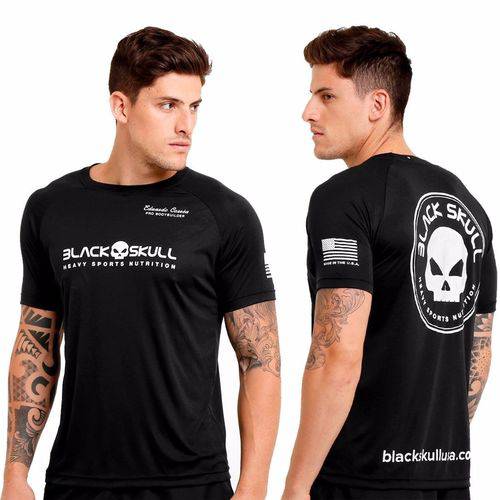 Tudo sobre 'Camiseta Black Skull Caveira Eduardo Correa - Dry Fit 100% Poliamida'