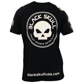 Camiseta Black Skull Dry Fit - XGG - Preto