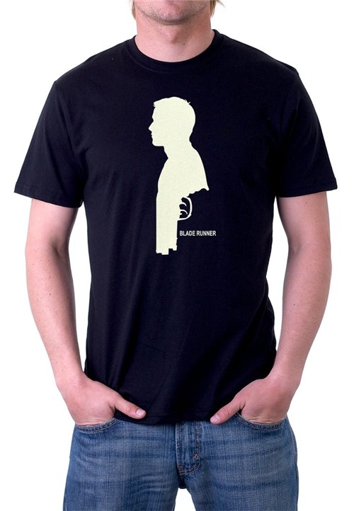 Camiseta Blade Runner - 100% Algodão (P, Preto)