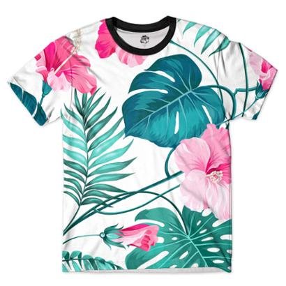 Camiseta BSC Floral Tropical Print Masculina