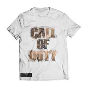 Camiseta Call Of Duty Personalizada - G - Branco