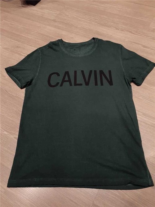 Camiseta Calvin Klein Jeans Mc (Verde, G)