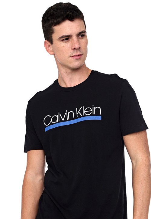 Camiseta Calvin Klein Logo Preta
