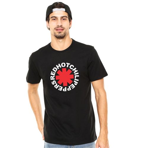 Camiseta Camisa Red Hot Chili Peppers Banda Rock Alternativo Algodão Preto