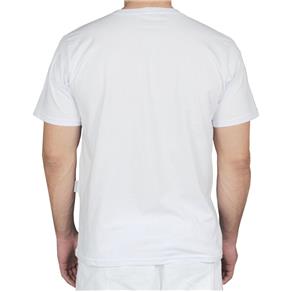 Camiseta Cardada Manga Curta Unissex - BRANCO - PP