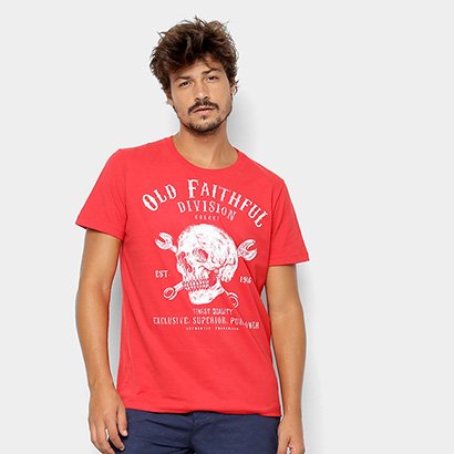 Camiseta Colcci Caveira Masculina