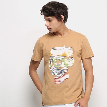 Camiseta Colcci Caveira Masculina
