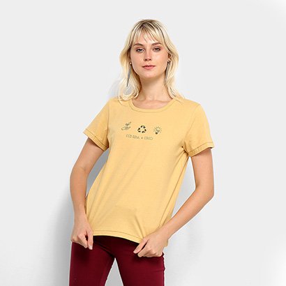 Camiseta Colcci Estampa Sustentabilidade Feminina