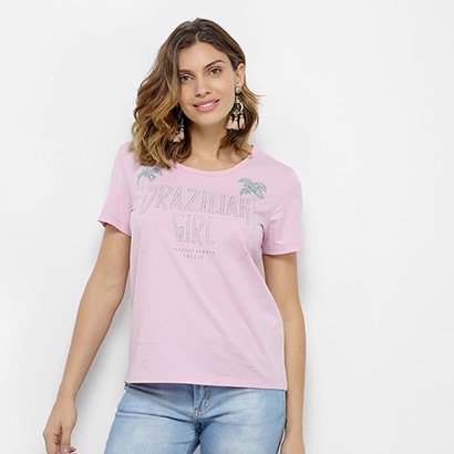 Camiseta Colcci Estampada Feminina