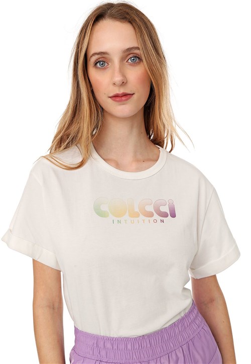 Camiseta Colcci Intuition Off-white