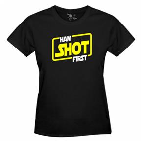 Camiseta de Han Shot First - G - Preta