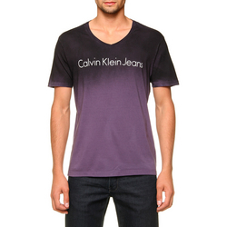 Camiseta de Malha Calvin Klein Jeans Degradê