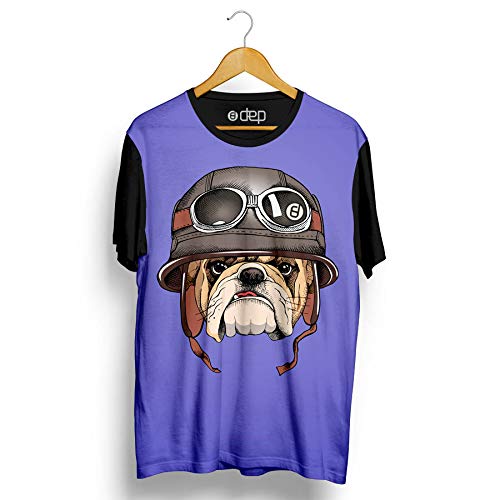 Camiseta Dep Bulldog de Capacete Roxa (PP)