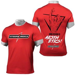 Camiseta Dry Fit Vermelha Fitness - Integralmedica - XG