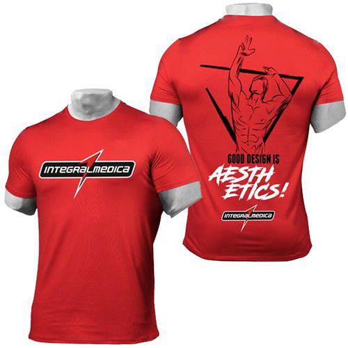 Tudo sobre 'Camiseta Dry Fit Vermelha Fitness - IntegralMedica'