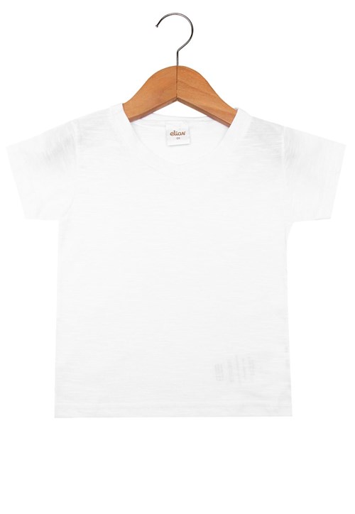 Camiseta Elian Manga Curta Menino Branco