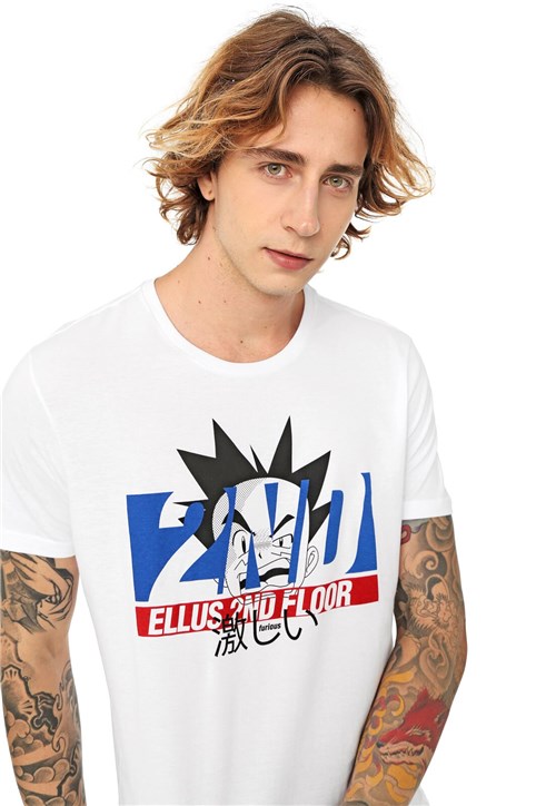 Camiseta Ellus 2ND Floor Furious Branca