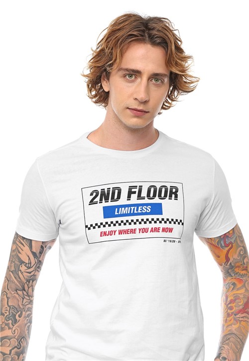Camiseta Ellus 2ND Floor Limitless Branca - Kanui