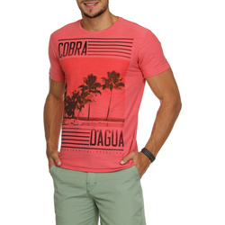 Camiseta em Malha Flamê Cobra D'agua Paraiso Tropical