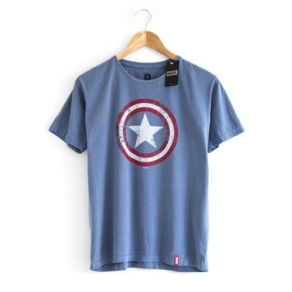 Camiseta Escudo Capitão América Marvel