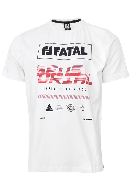 Camiseta Fatal Estampada Branca - Kanui