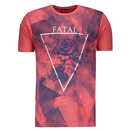 Camiseta Fatal Estampada Coral Mescla