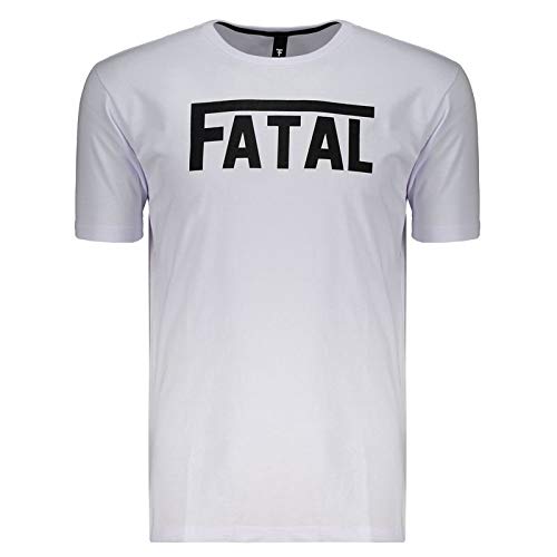 Camiseta Fatal Logo Branca e Preta