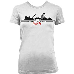 Camiseta Feminina Cidade do Rock Dimona Branca