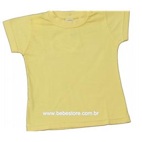 Camiseta Feminina Manga Curta - Amarela - M