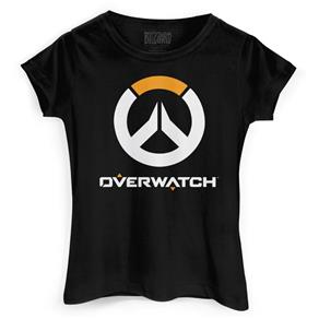Camiseta Feminina Overwatch Logo - PRETO - M