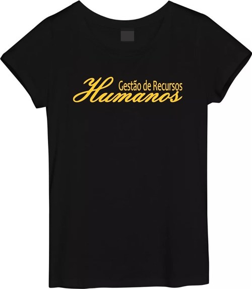 Camiseta Gestão de Recursos Humanos (Preto, XG)