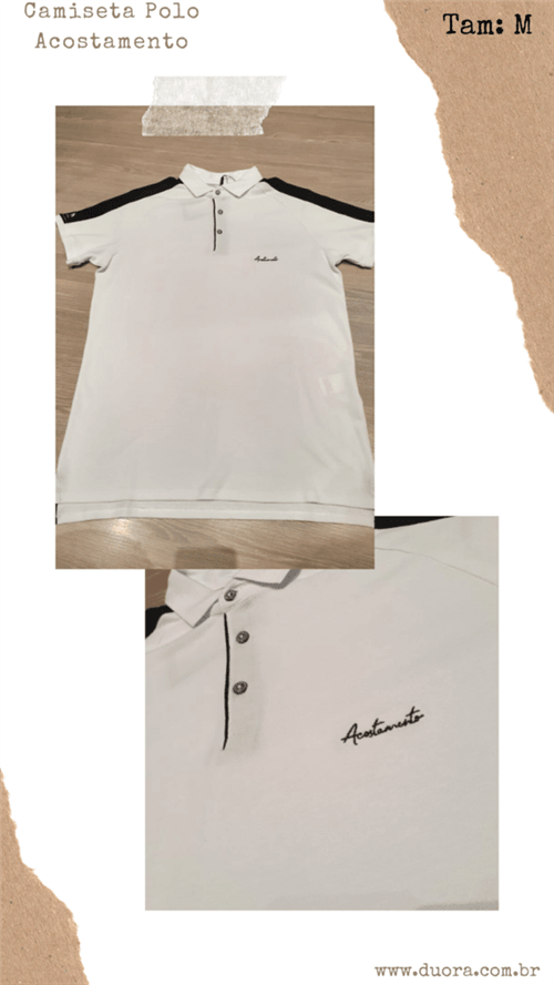 Camiseta Gola Polo Acostamento Mc (Branco, M)