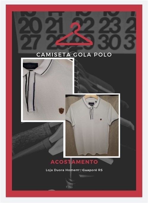Camiseta Gola Polo Acostamento Mc (Branco, P)