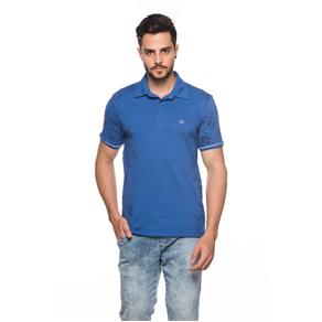 Camiseta Gola Polo Masculina - 534 - Azul Royal - PP