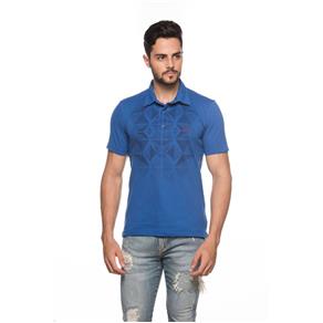 Camiseta Gola Polo Masculina - 525 - M - Azul Royal