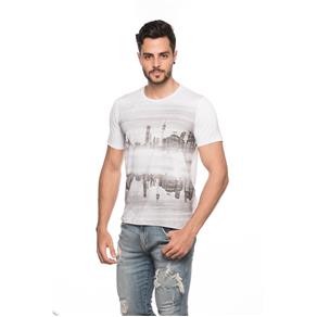 Camiseta Gola Redonda Masculina - 549 - Branco - GG