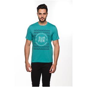 Camiseta Gola Redonda Masculina - 553 - Verde - G