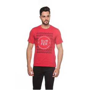 Camiseta Gola Redonda Masculina - 553 - Vermelho - G