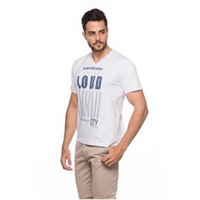 Camiseta Gola V Masculina - 541 - Branco - GG