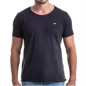 Camiseta Gradient Black Pocket Relax - PRETO - M
